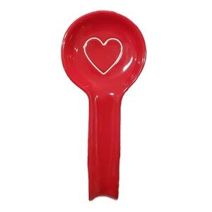 Rae Dunn Red Heart Spoon Holder